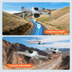 L106 GPS Foldable Drone with 4K UHD Camera for Adults Beginners, Brushless Motor, Outdoor Fun, 2 Batteries, White