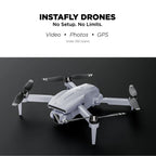 Skytrek GPS Foldable Video Drone with 1080P HD Camera, 2.8” Live Video Controller, Brushless Motors, Auto Return, and Travel Carry Case, Drone for Beginners, Aerial Photography, and Outdoor
