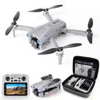 Lumo Pro Mini FPV Drone with Camera, 4.3 In.Screen, Foldable, Brushless Motor, 2-Batteries and Case – Gray