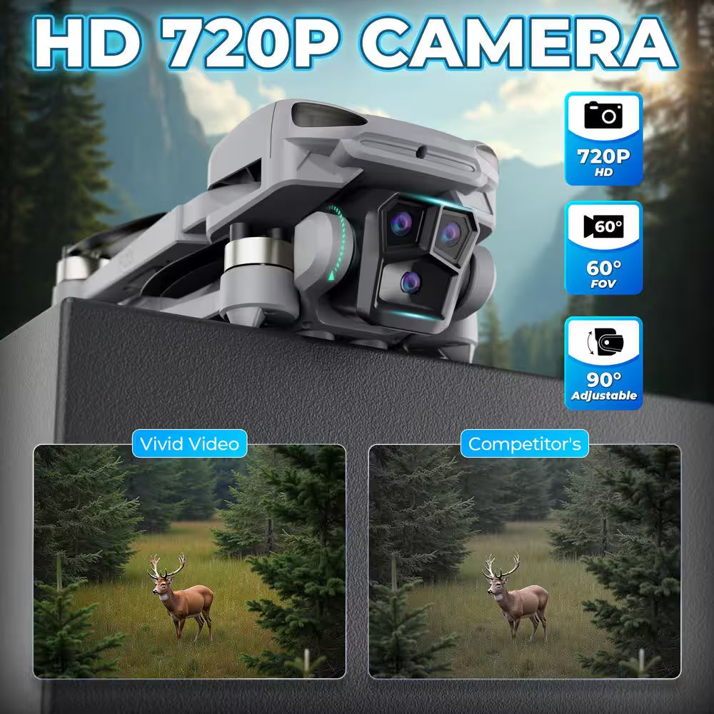 F23 1080P FPV Drone with Camera, GPS Mini RC Quadcopter with 4.5 In. Screen, 46 Min Flight Time Optical Flow Auto Return