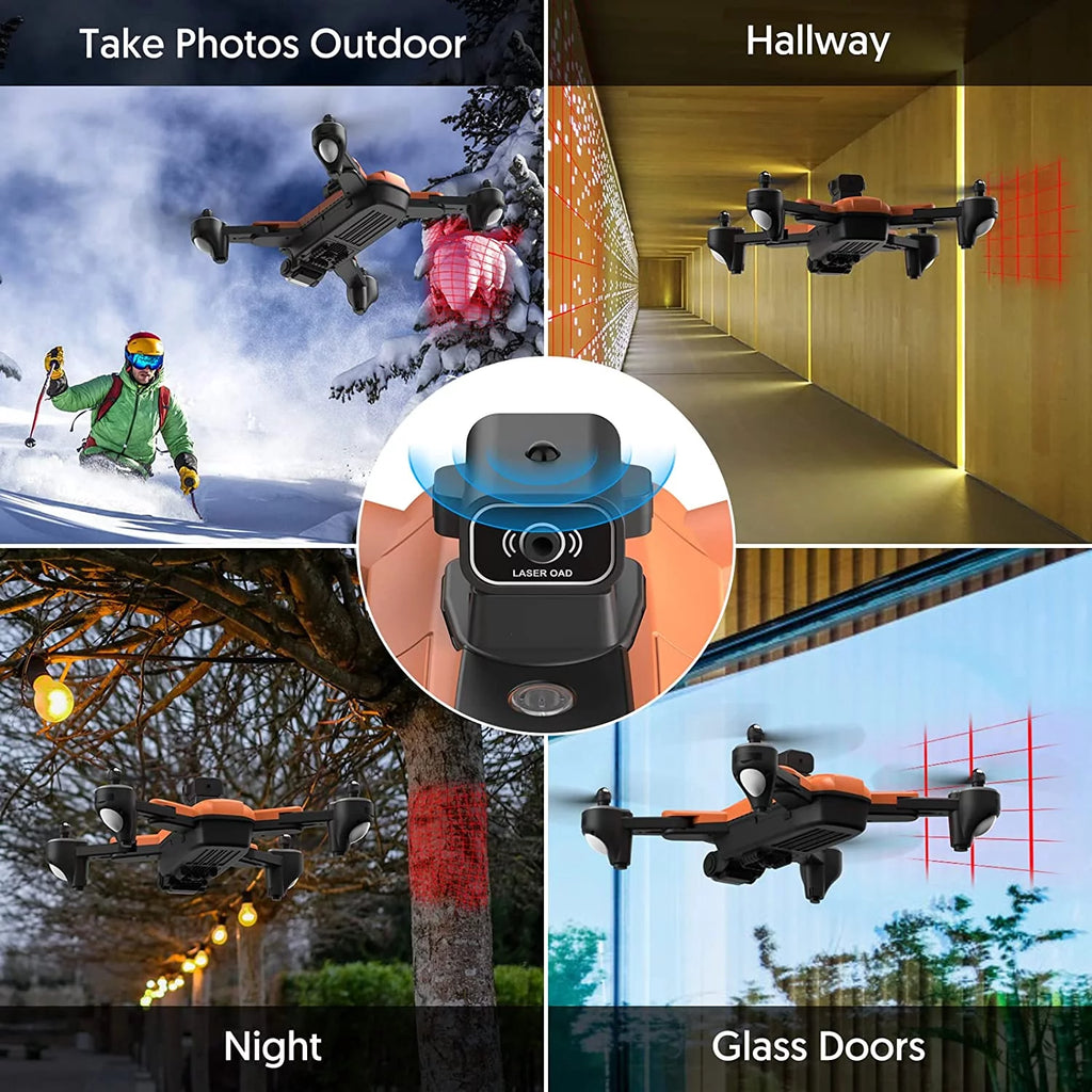 RC Drone with Camera for Kids Adults 4K Quadcopter FPV Video HD Camera Drones for Beginne,Christmas Birthday Gifts
