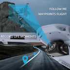 NBD Drone with Camera 4K for Adults Easy GPS Quadcopter for Beginner Brushless Motor 5Ghz Transmission Auto Return Home