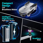 Stratus 2K GPS Drone with Intelligent Flight Modes, 26-Min Flight, Brushless Motors and Carrying Case