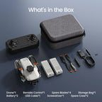 L106 GPS Foldable Drone with 4K UHD Camera for Adults Beginners, Brushless Motor, Outdoor Fun, 2 Batteries, White