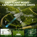 F25 GPS Drone with Camera, Foldable RC Drone with 1080P 4.3 Inch FPV Screen, 16-Min Flight, Black
