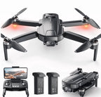 Drones with Camera for Adults 4K,  WF31 GPS Foldable Quadcopter for Beginners with Brushless Motor, 2 Batteries for 50 Min Flight Time, Black