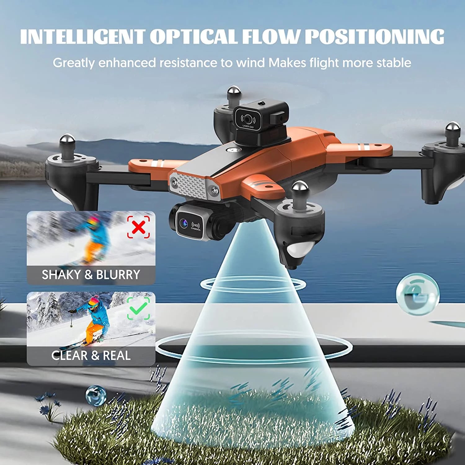 RC Drone with Camera for Kids Adults 4K Quadcopter FPV Video HD Camera Drones for Beginne,Christmas Birthday Gifts