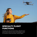 Skyvision 4K Ultra HD GPS Foldable Video Drone with 4.3" Display Controller, Brushless Motors, 1-Axis Gimbal, VR Headset, 17-Minute Flight Time & Travel Carry Case