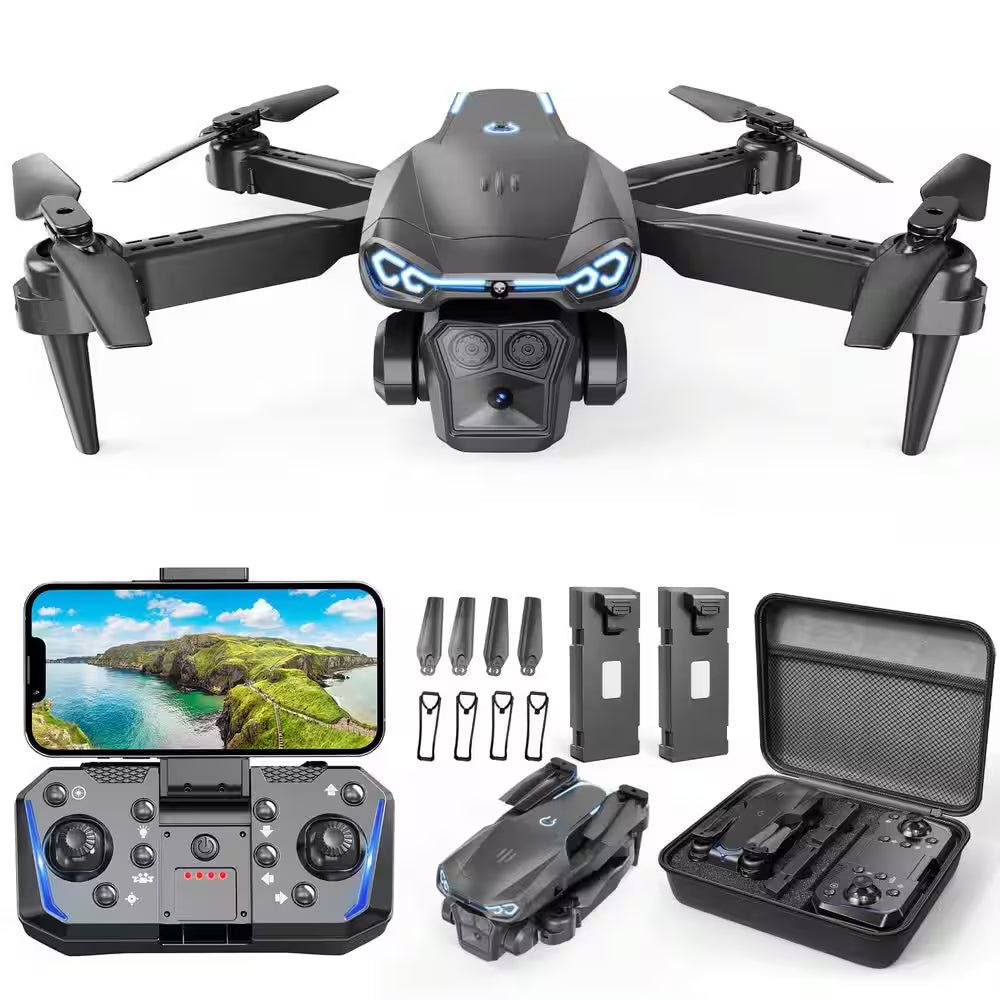 1080P HD Camera FPV Foldable Drone with Altitude Hold 1-Key Take Off/ Landing 3D Flips Headless Mode Speed Adjustment
