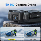 GPS Drone with 4K Camera Foldable Quadcopter FPV Auto Return Home 5G Transmission Adjustable Lens 20 Min Flight