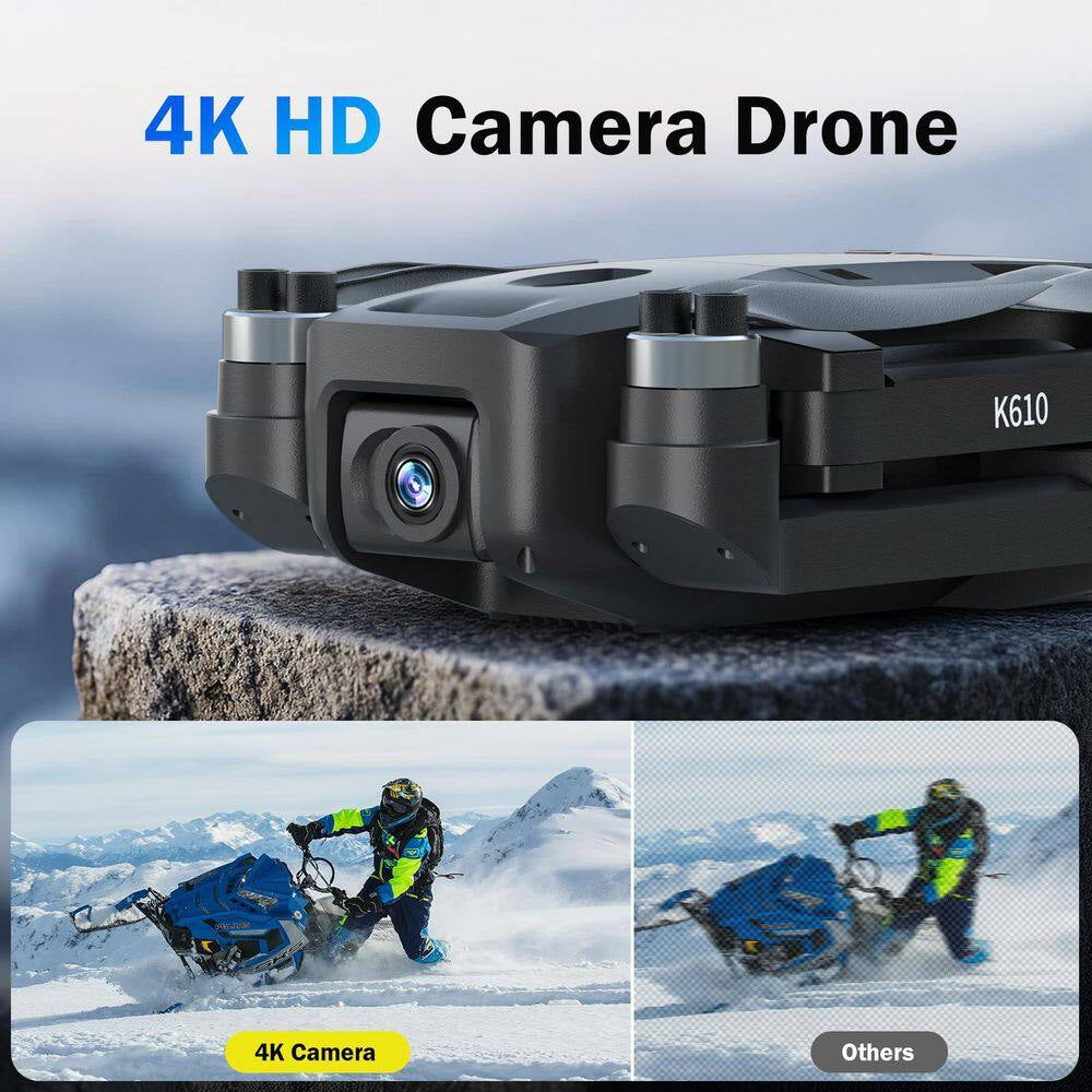 GPS Drone with 4K Camera Foldable Quadcopter FPV Auto Return Home 5G Transmission Adjustable Lens 20 Min Flight