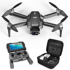 F25 GPS Drone with Camera, Foldable RC Drone with 1080P 4.3 Inch FPV Screen, 16-Min Flight, Black