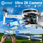 Stratus 2K GPS Drone with Intelligent Flight Modes, 26-Min Flight, Brushless Motors and Carrying Case