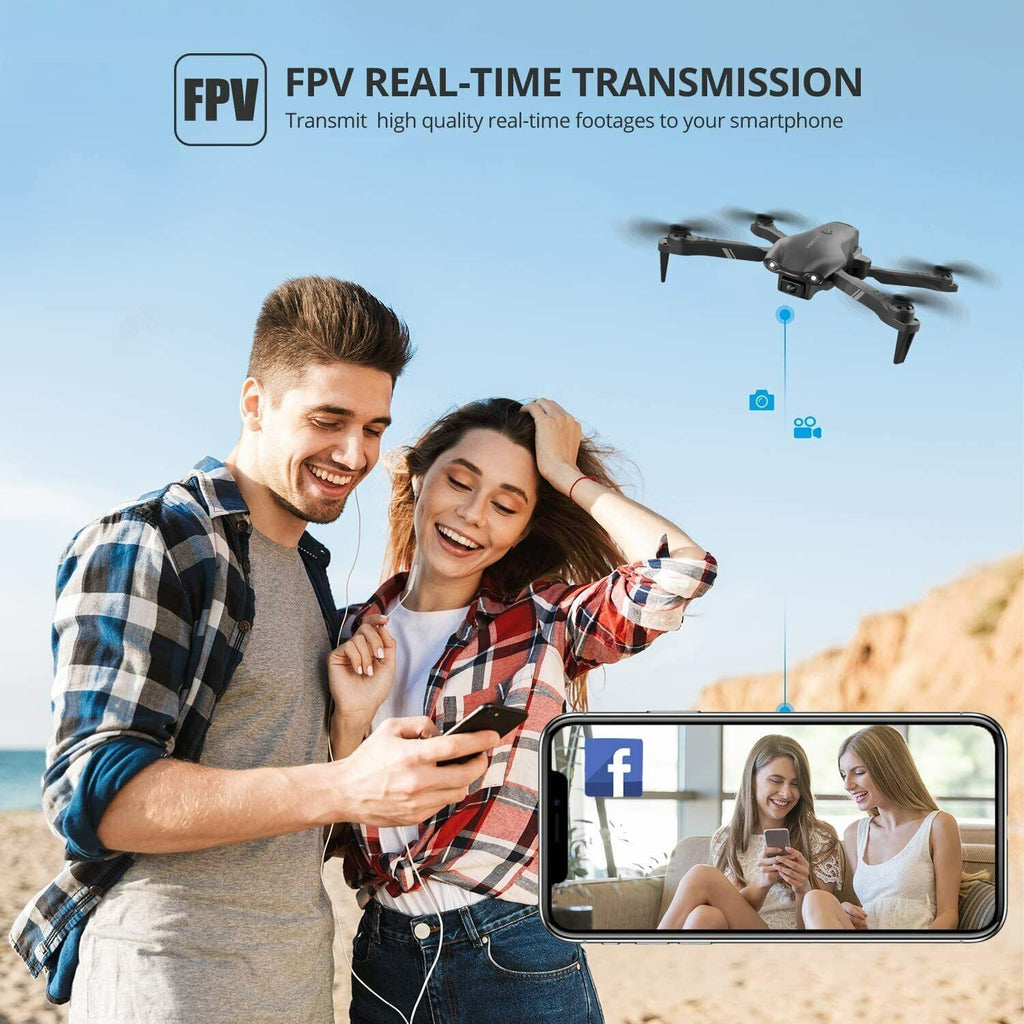 V13 RC Drone 6K HD Dual Camera Wifi FPV Foldable Quadcopter Camera Drone ,2 Battery.Logistics Is Randomly Sent by UPS,USPS,FEDEX