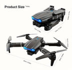 E99 Foldable RC Quadcopter Drone with Camera, Remote Control, 2 Batteries – Easy to Use UAV for Beginners, Perfect Gift for Kids & Men | Indoor & Outdoor