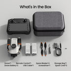 Foldable Drone Built-In LCD Screen on Remote,  L106 GPS Drones with Camera for Adults 4K, Lightweight, under 249G, 2 Batteries, Gray