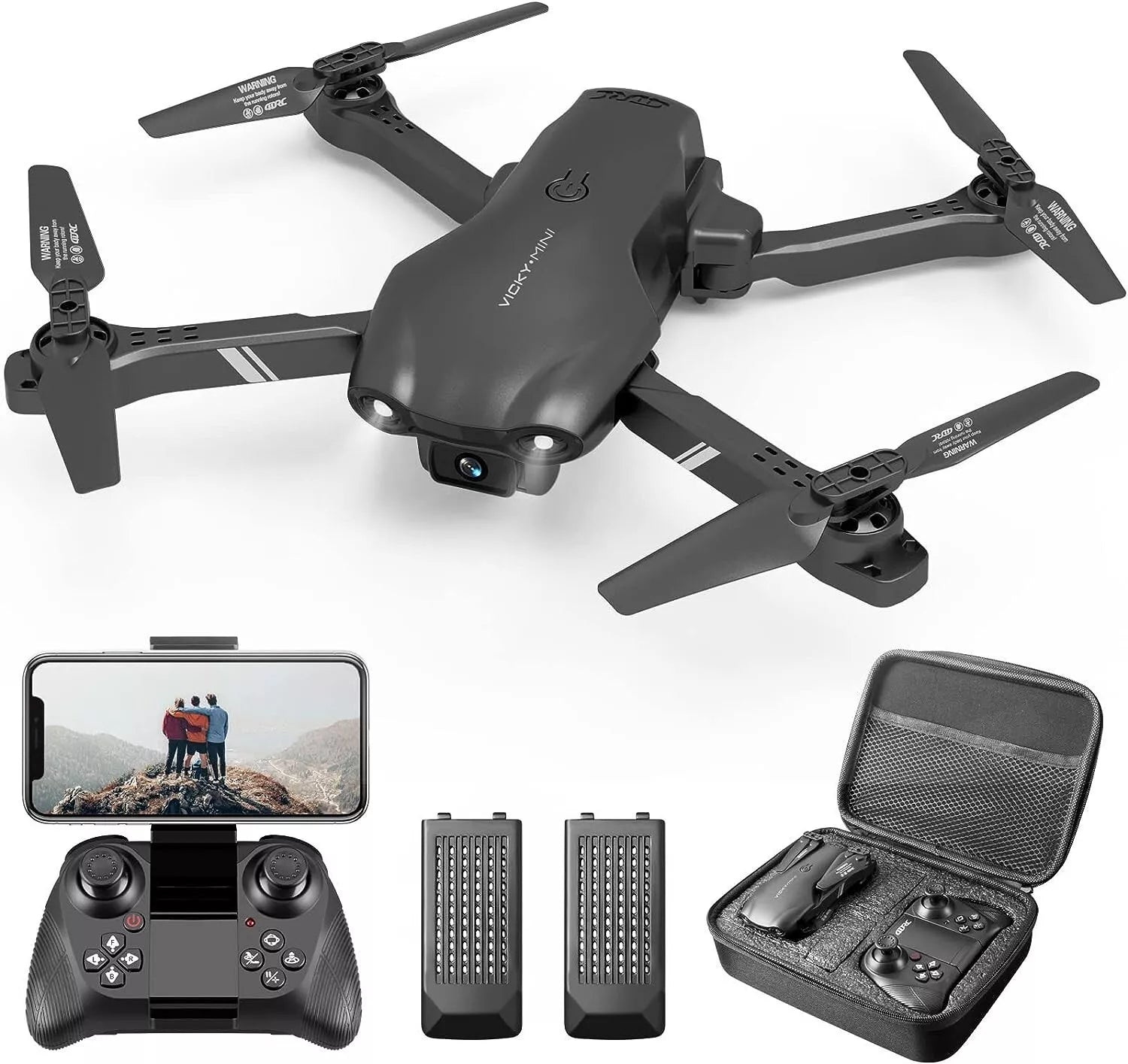 V13 RC Drone 6K HD Dual Camera Wifi FPV Foldable Quadcopter Camera Drone ,2 Battery.Logistics Is Randomly Sent by UPS,USPS,FEDEX