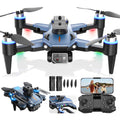 RC Drone with 4K Camera for Adults Kids, Brushless Mini Drone with Headless Mode, RC Quadcopter with Colorful LED Light, 2 Batteries for Beginners