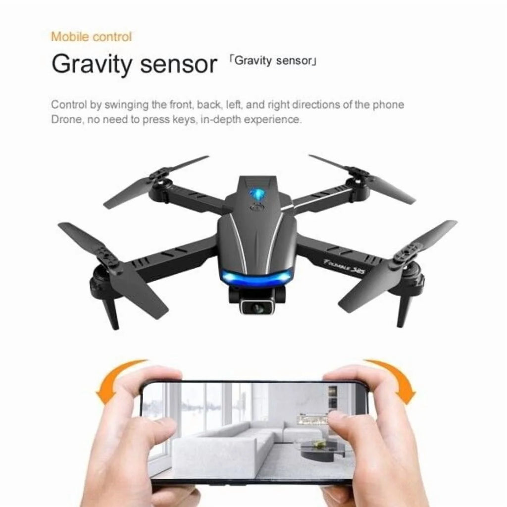 E99 Foldable RC Quadcopter Drone with Camera, Remote Control, 2 Batteries – Easy to Use UAV for Beginners, Perfect Gift for Kids & Men | Indoor & Outdoor